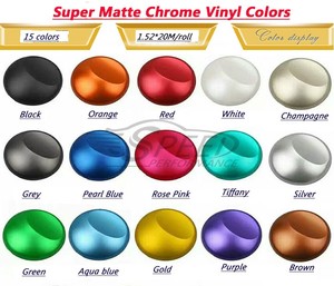 Hot Sale Matte Metallic Grey <strong>Vinyl</strong> Film Self Adhesive Car Foil Matte <strong>Black</strong> <strong>Chrome</strong> <strong>Vinyl</strong> <strong>Wrap</strong> - Product Image 6