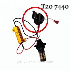 LED de doble Color BAU15S 4014 66 SMD <span class=keywords><strong>PY21W</strong></span> <span class=keywords><strong>7507</strong></span> T20 7440 50W, resistencia, luz de intermitente DRL sin Error - Product Image 3
