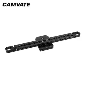 CAMVATE 15mm Pho Mát Bar với Pho Mát Tấm Với 1/4 "& 3/8" Điểm Lắp Cho Máy Ảnh Màn Hình Lồng