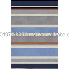 พรมผ้าฝ้ายลายทางสำหรับเด็กพรมทอมือ100% สำหรับใช้ในบ้านและโรงแรม - Product Image 6