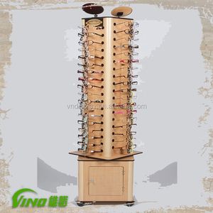 Exhibidor Giratorio de Madera para Gafas, Organizador Comercial de Pie para Tiendas Minoristas, Exhibidor de Lentes - Product Image 1