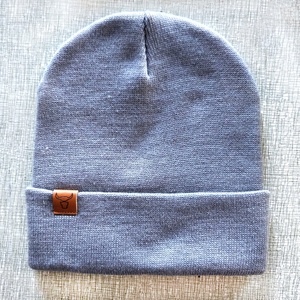 100% Acrylic Custom Adults Plain Toque Knitted Woven Label <strong>Beanie</strong> - Product Image 4