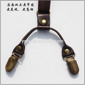 Accessoire de vêtements de mode de qualité supérieure ceinture en cuir PU <span class=keywords><strong>jarretelle</strong></span> réglable Y-back avec 4 Clips de couleur cuivre pour Groomsman - Product Image 6