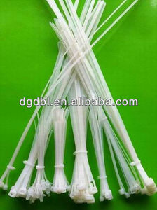 Blanc haute température auto- verrouillage câble en nylon liens - Product Image 1