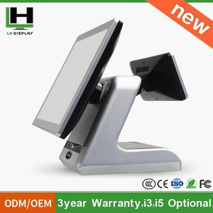 2015 15 "double screen capacitive touch POS Intel i3 i5 i7 processor option / Restaurant cash register screen touch - Product Image 4