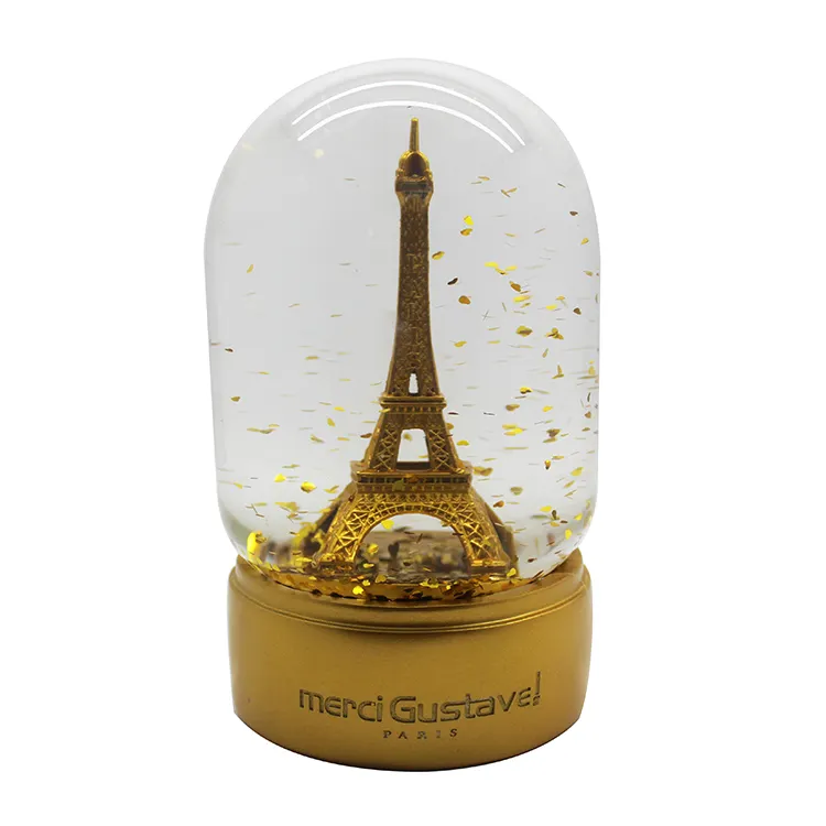 Hottest neve globo resina Torre Eiffel personalizado