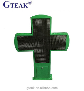 Doppia faccia su misura di colore verde all'aperto farmacia croce <span class=keywords><strong>Led</strong></span> segno di luce trasversale Display a <span class=keywords><strong>Led</strong></span> per il negozio - Product Image 1