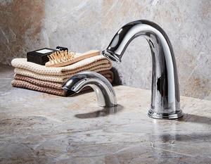 Contemporáneo latón cromado del <span class=keywords><strong>Sensor</strong></span> lavabo grifo <span class=keywords><strong>de</strong></span> <span class=keywords><strong>agua</strong></span> - Product Image 3