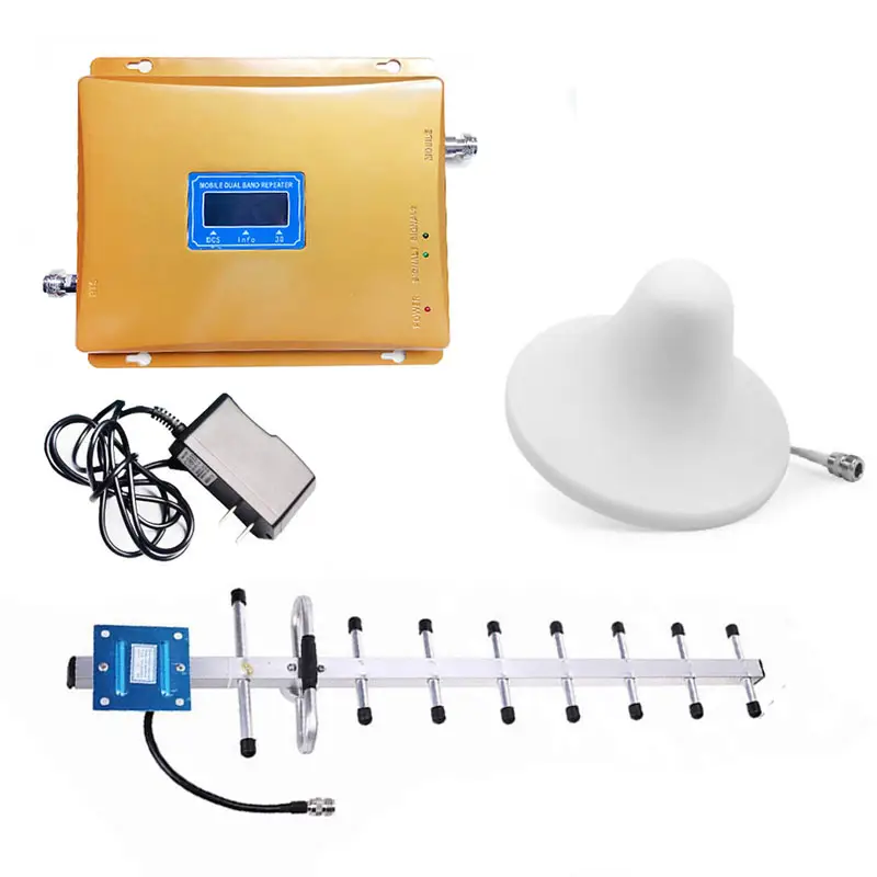 الهاتف المحمول في الهواء الطلق الهوائي إشارة الداعم DCS 3G WCDMA 1800Mhz 2100Mhz مكبر للصوت هوائي الهاتف المحمول مكرر