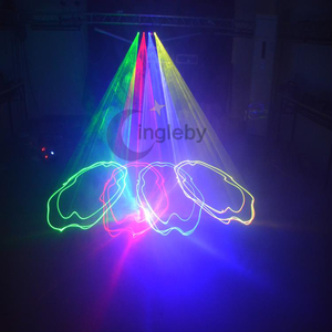 Precio barato 4 cabeza colorido led iluminación del haz de luz láser barato - Product Image 5