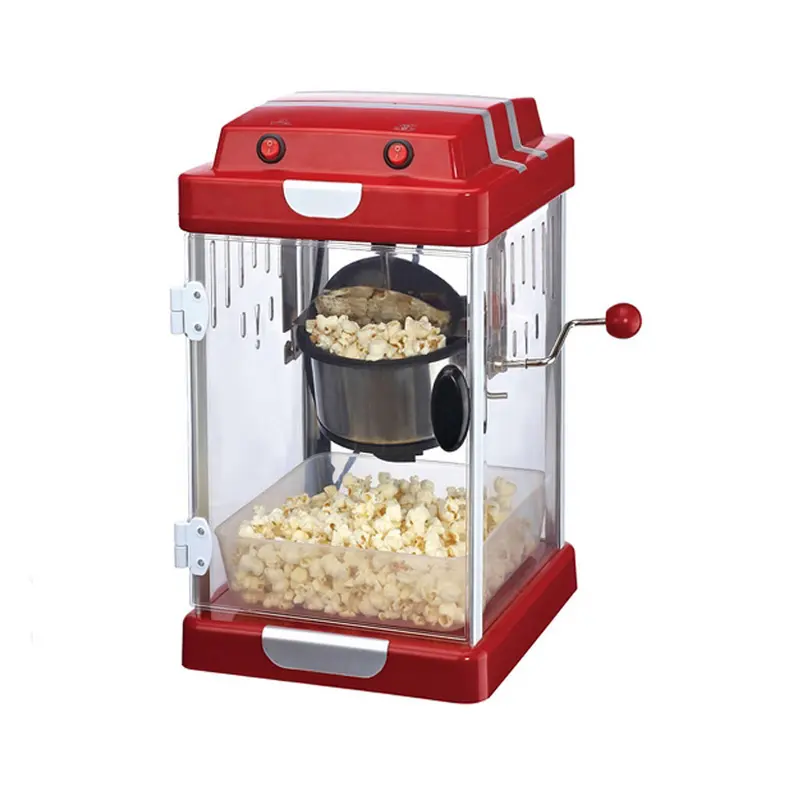 Máquina de palomitas de maíz para el hogar, nuevo diseño PM-2017, automática, puede añadir aceite o azúcar