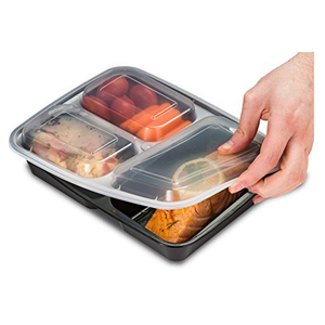 <span class=keywords><strong>Plateau</strong></span> en plastique pour préparation de repas, pièces, 3 compartiments, <span class=keywords><strong>plateau</strong></span> jetable <span class=keywords><strong>avec</strong></span> <span class=keywords><strong>couvercle</strong></span>, PP micro-ondable - Product Image 5