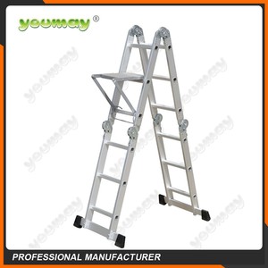 Ventas calientes EN131 aluminio multi puepose escalera AM0116D/pies de goma para escaleras/pies para escaleras/<span class=keywords><strong>Lidl</strong></span> - Product Image 3