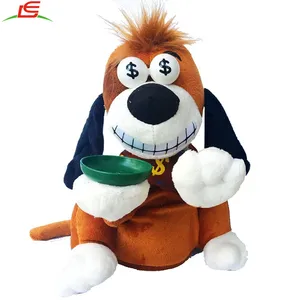 Crazy Laughing Dog Piggy Bank Plush Electric Toys for Kid Children