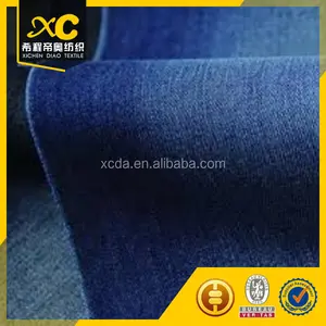 Azul claro 5 oz stretch spandex/algodón tela de mezclilla