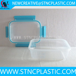 Contenedor de cereales con cerradura azul de 1,3 L, contenedor rectangular para desayuno, sándwich, sándwich de ataque, Duo - Product Image 5
