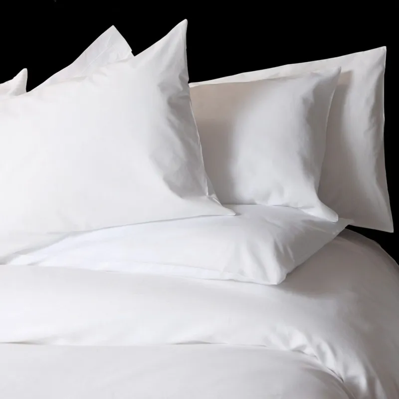 Wholesale top class 1000TC bleached white cotton hotel use bedding fabric