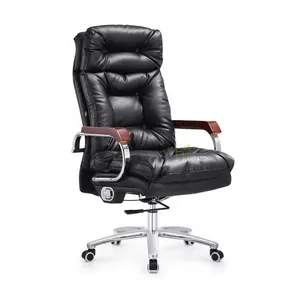 老板 CEO 经理总统皮革人体工程学旋转行政办公椅家具