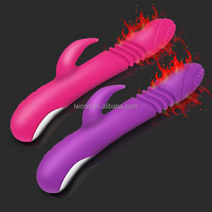 フレキシブルヘッドシリコンスティミュレーター大人のおもちゃで加熱Gスポットスラストバイブレーター - Product Image 2