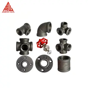 Manufacturer Retro Threaded Black Malleable Iron Pipe Fitting