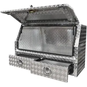 Боковое открытие, алюминиевая пластина, ящик для инструментов для грузовика с выдвижным ящиком для пикапа Ford/Toyota/Nissan/Mazada
