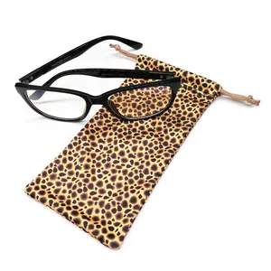 Microfiber Bag For Sunglasses Custom Soft Drawstring Microfiber Pouch Sunglasses Pouches Glasses Bag Eyeglasses Bags