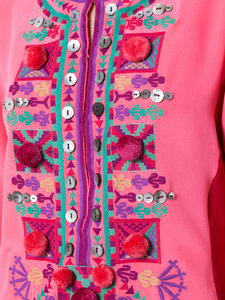 <strong>Arab</strong> <strong>Girls</strong> <strong>Hot</strong> <strong>Sexy</strong> <strong>Photos</strong> Designer Mexican Silk Embroidered Short Kaftan Tops Hst2203