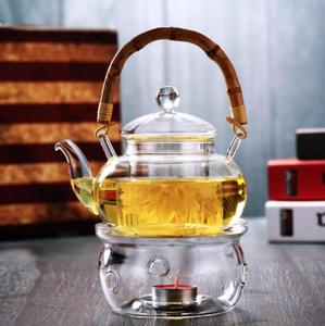<strong>Vintage</strong> 20oz Eco-Friendly Infuser <strong>Tea</strong> Maker <strong>Set</strong> 600ml Borosilicate Glass <strong>Tea</strong> Pot Bamboo Handle Holiday Home Coffee <strong>Tea</strong> Drinkware - Product Image 3