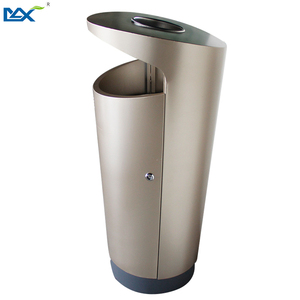 Trash Bin With Ashtray Ashtray Trash Bin Trash Bin Garbage Bin Outdoor Waste Bin MAX Public Dustbin Metal With Ashtray And Street Storage Bucket IRON Open Top Stocked
