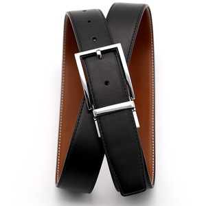 <span class=keywords><strong>Ceinture</strong></span> en cuir véritable pour hommes, <span class=keywords><strong>boucle</strong></span> <span class=keywords><strong>ardillon</strong></span> en alliage réversible, vente en gros - Product Image 5
