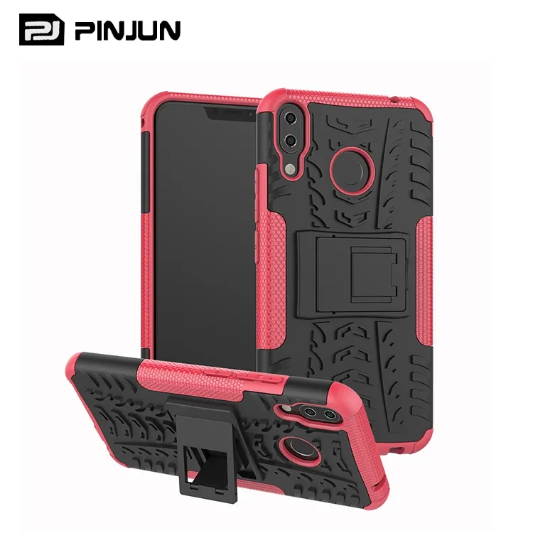 2 in 1 tire texture armor kickstand hybrid case for Asus Zenfone 5z ZS620KL ROG Phone 7 Phone 6D Ultimate mobile phone cover