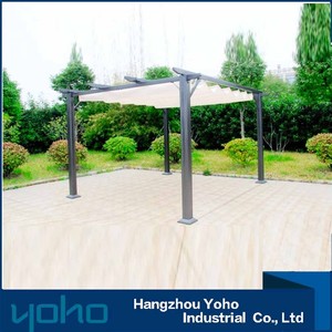 Al aire libre pérgola jardín sombrilla tienda <span class=keywords><strong>hierro</strong></span> <span class=keywords><strong>forjado</strong></span> gazebo de aluminio pérgola - Product Image 2