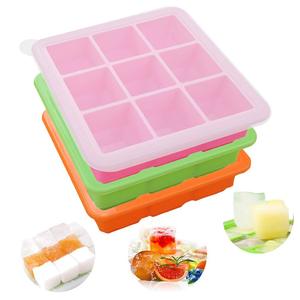 Khuôn Làm Kem Tổ Ong Thân Thiện Với Môi Trường Tùy Chỉnh Khuôn Khay Làm Đá Viên Bằng Silicon Hình Vuông Có Nắp - Product Image 6