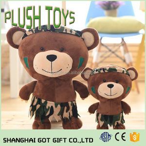 Polular poco oso de peluche con ropa para promoción, oso de peluche personalizados - Product Image 3