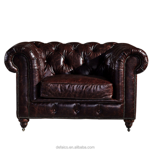 Divano in Pelle Stile <span class=keywords><strong>Antico</strong></span> per Soggiorno DC042# <span class=keywords><strong>Arredamento</strong></span> da Foshan - Product Image 6