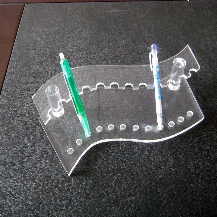 Caneta e Lápis de Acrílico transparente Suporte De Plástico Acrílico Caneta Titular Display Rack