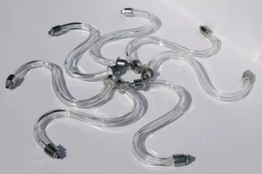 CT0002 kristal avize aydınlatma yedek parçaları cam Çinko Alaşım kolları