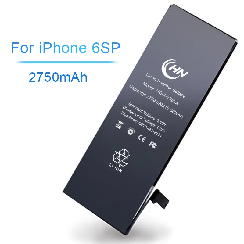 Gb t 18287 2013 도매 브랜드 새로운 리튬 폴리머 휴대 전화 액세서리 배터리 아이폰 6s 플러스 배터리