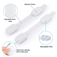 Nouvelle conception de ruban adhésif de protection pour enfants, pour tiroirs, appareils électroménagers, sièges de toilette et réfrigérateurs/fours, aucun outil requis