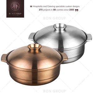 Ensemble de 7 casseroles en aluminium poli, tailles variées, pour Restaurant, acier inoxydable, grand bol de cuisson, hôtel - Product Image 2