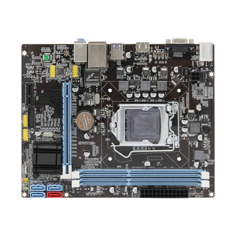 מפעל מחיר נמוך סיטונאי תמיכה Ddr3 Lga 1155 האם 1155 B75 H61