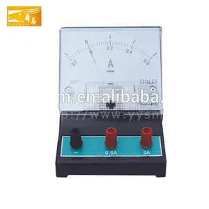Fisik instrumen analog AC current ammeter untuk siswa sekolah