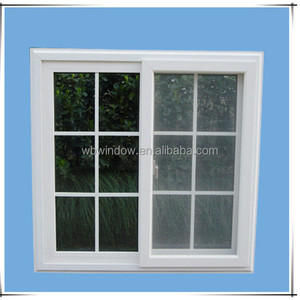 Phật sơn nhà máy <span class=keywords><strong>UPVC</strong></span> cửa sổ trượt grills thiết kế với lưới - Product Image 2