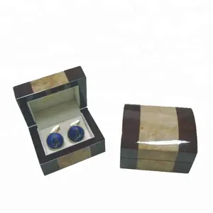 แฟนซีรูปทรงเปียโน lacquer burl ไม้ prersonalised ไม้ cufflink กล่อง