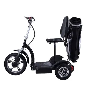 Scooter elétrico dobrável para crianças, 3 rodas, golf, carrinho, para adultos, 1000w