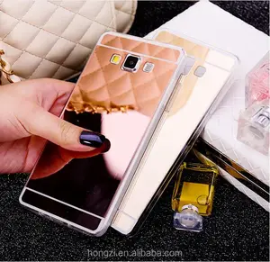 Plating Cermin Case Penutup Belakang Lembut untuk Galaxy G530 Inti Grand J5 J7 Prime A5 A7 2016 S3 S4 S5 s6 S7 Edge S8 Plus N5 4 3