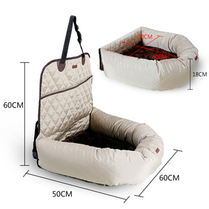 OEM 2 in 1 Hund Haustier Autos itz bezug für kleine mittlere Hunde Rücksitz Bett Memory Foam Haustier Sitz bezug - Product Image 3