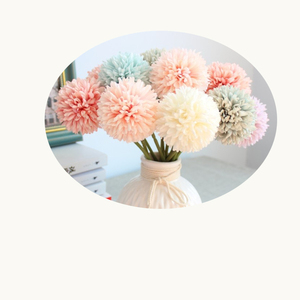 Fleurs artificielles en soie bon marché, type chrysanthème, pissenlit, trompette, épine, tige unique, <span class=keywords><strong>allium</strong></span>, pour le tennis de table 2023 - Product Image 4