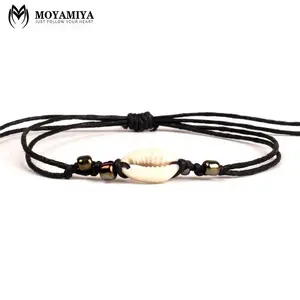 Moyamiya mujeres hombres pulsera unisex con cuentas pulsera hecha a mano joyería de concha playa