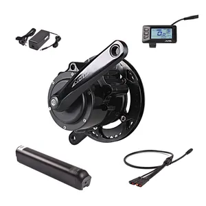 Kit moteur Central sans balais pour vélo électrique, 250W, avec capteur de couple, système de Conversion pour bicyclette tout terrain